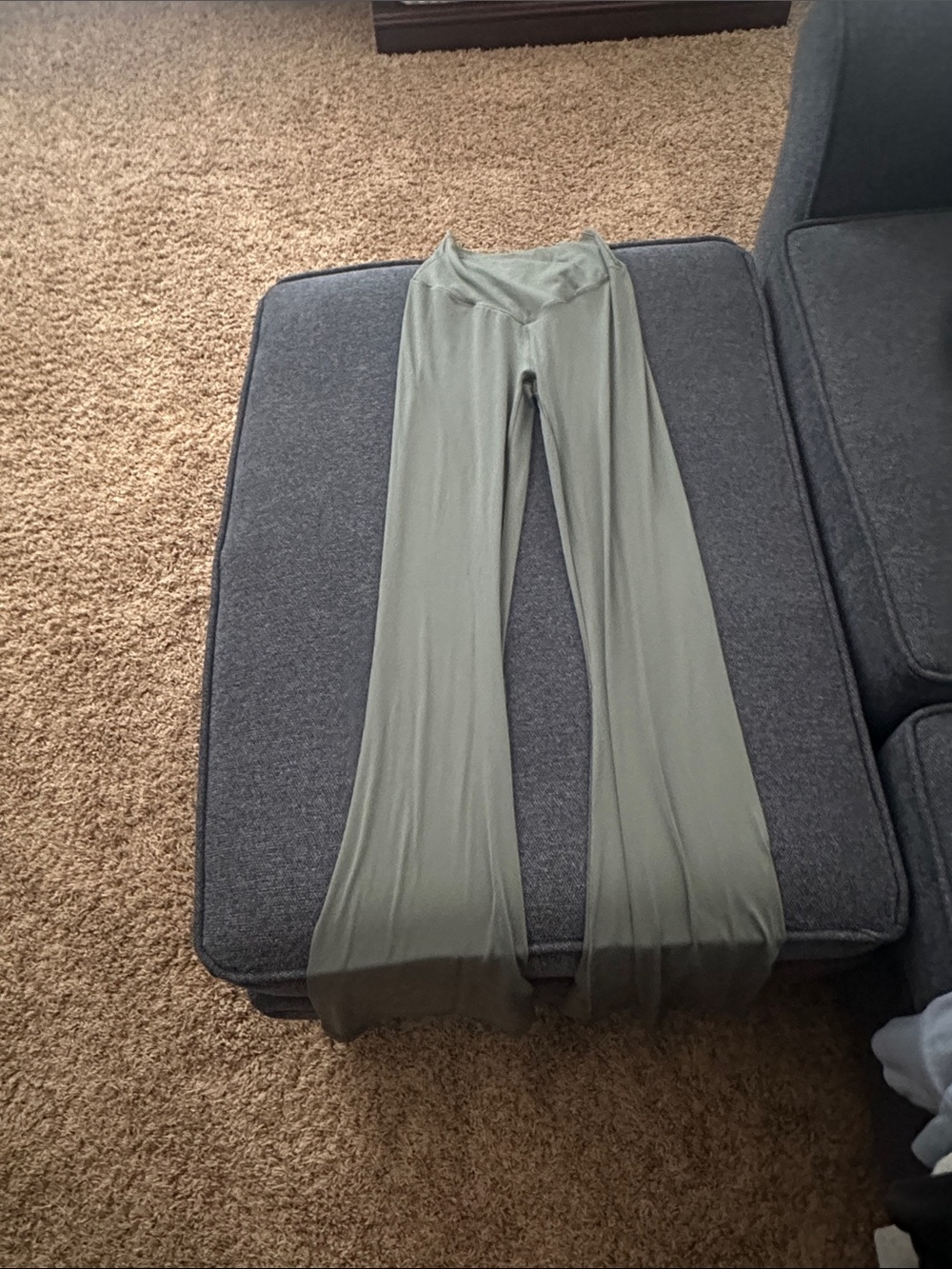 aerie Olive Green Wide-Leg Flowing Leggings